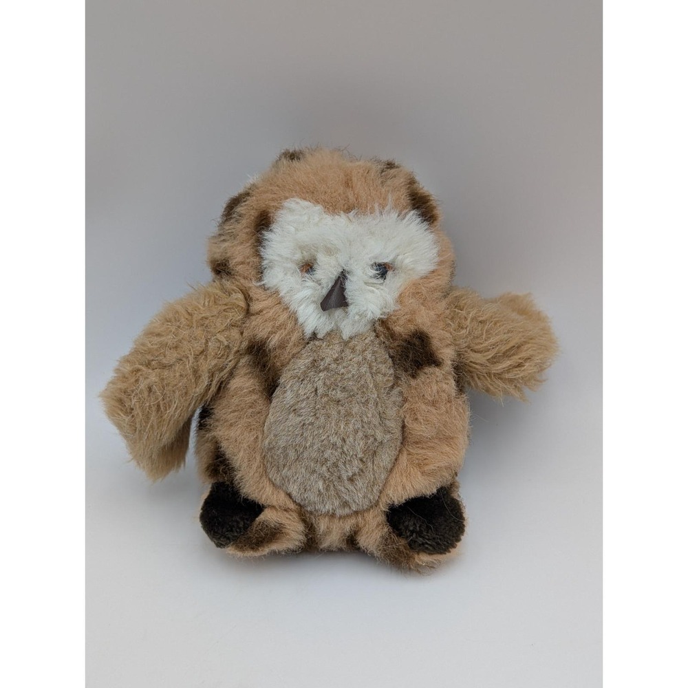Gund Owl Bird Plush 7 Inch 1982 Brown Stuffed Animal‎ Toy